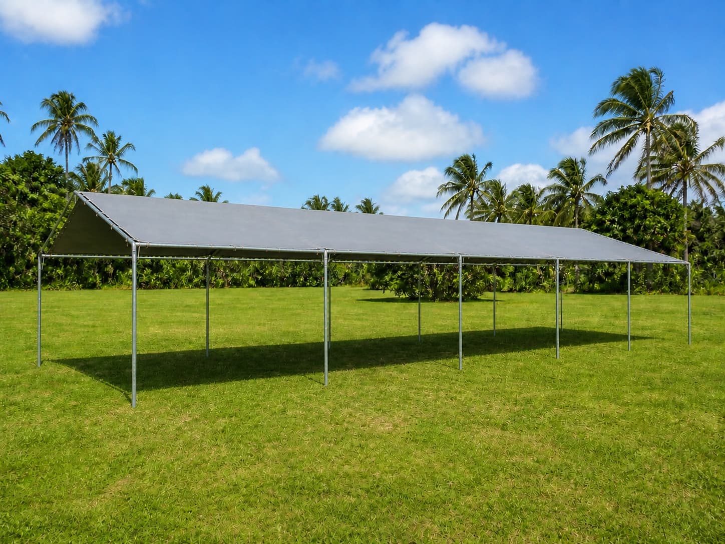 20 by 40 blue canopy rental from Guam Cherry Rentals